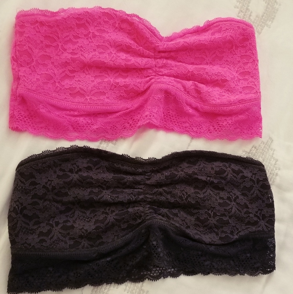 🌻 Aerie Lace Bandeau Bralette Bundle